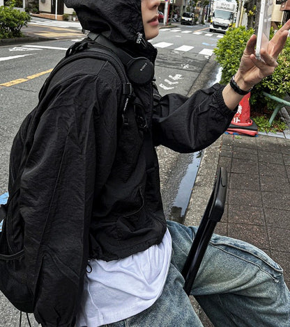 arc-in crop hood windbreaker
