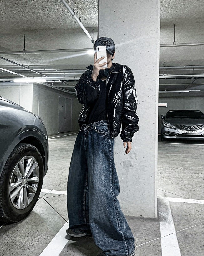 Two Way Glossy Windbreaker