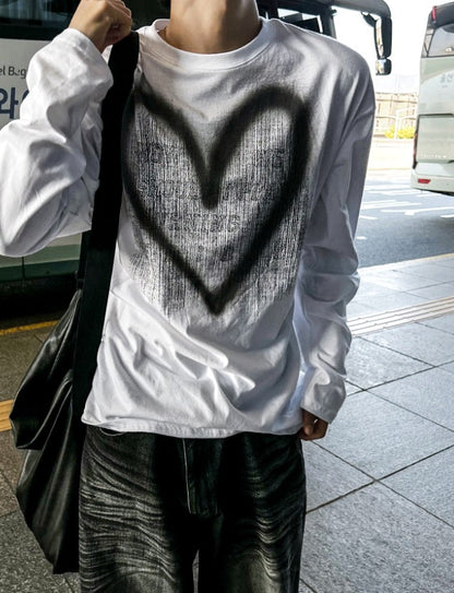 Hand Spray Brush Long Sleeve T-shirt