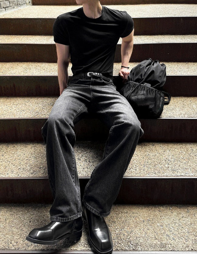 Deep Feel Wide Denim Pants