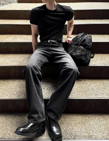 Deep Feel Wide Denim Pants