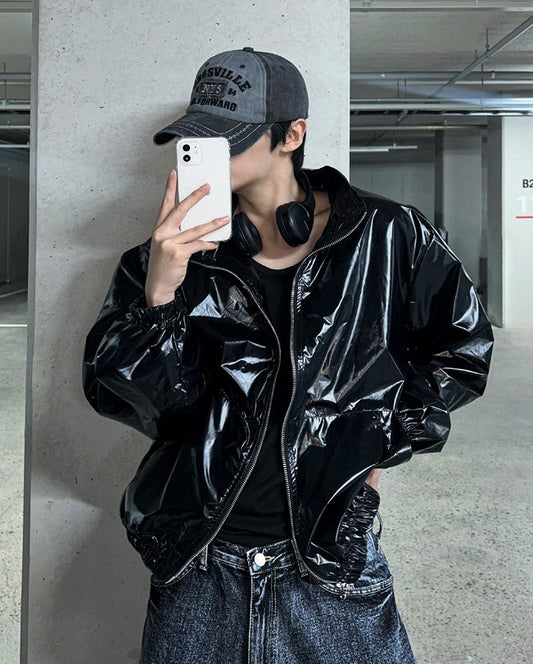 Two Way Glossy Windbreaker