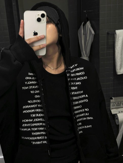 Chrombie Lettering Heavy Hood Zip-Up