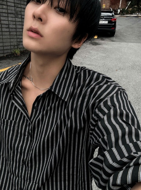 Oasis Stripe Satin Shirt