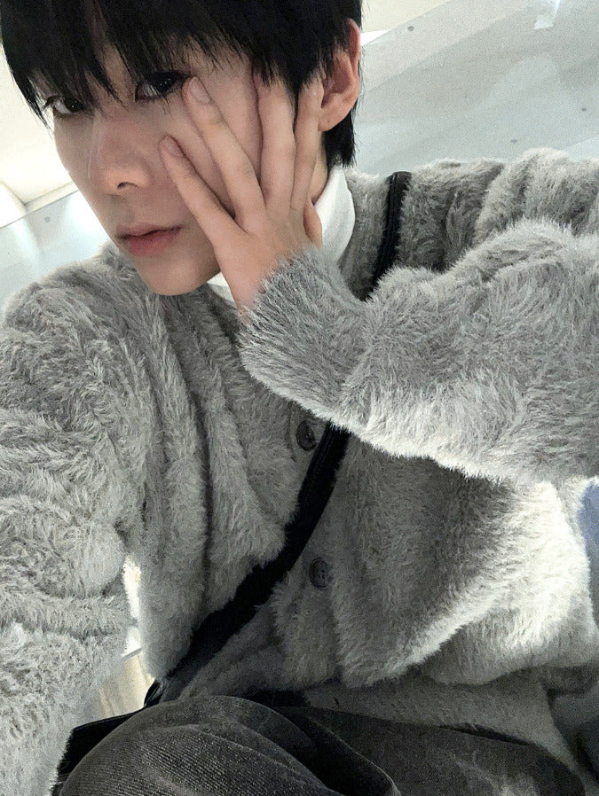 Museum Angora Semi-Over Cardigan