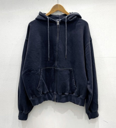 Pigment Washing Hoodie Zip-up