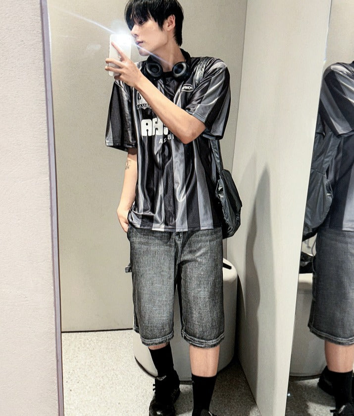 Sporty Jersey Short Sleeve Tee