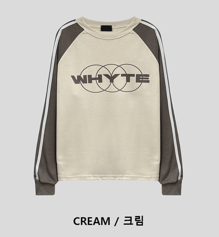 Farondie Velvet Track Raglan T-shirt
