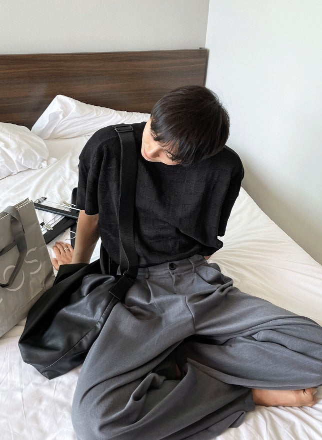Maison Two-Tuck Back-Banding Slacks