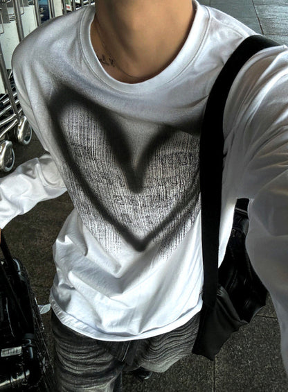 Hand Spray Brush Long Sleeve T-shirt