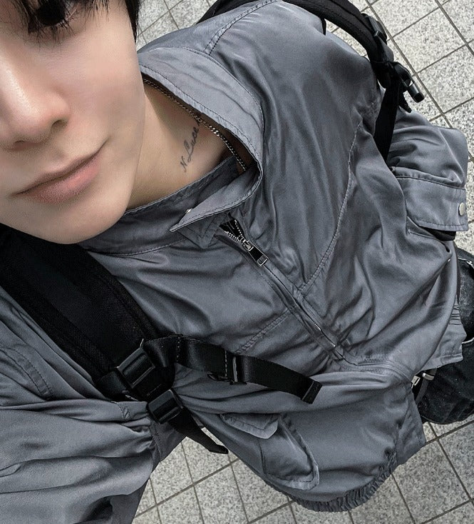 perry biker windbreaker jacket
