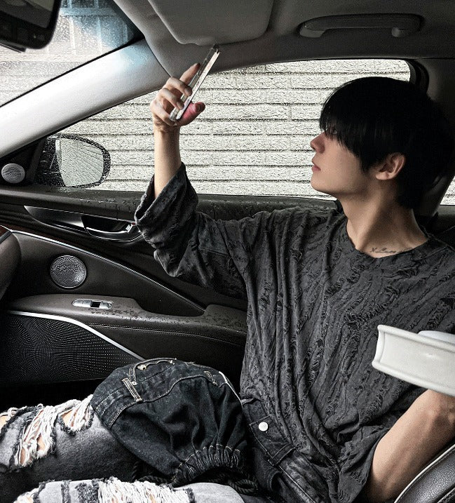 summer grunge over damage knit