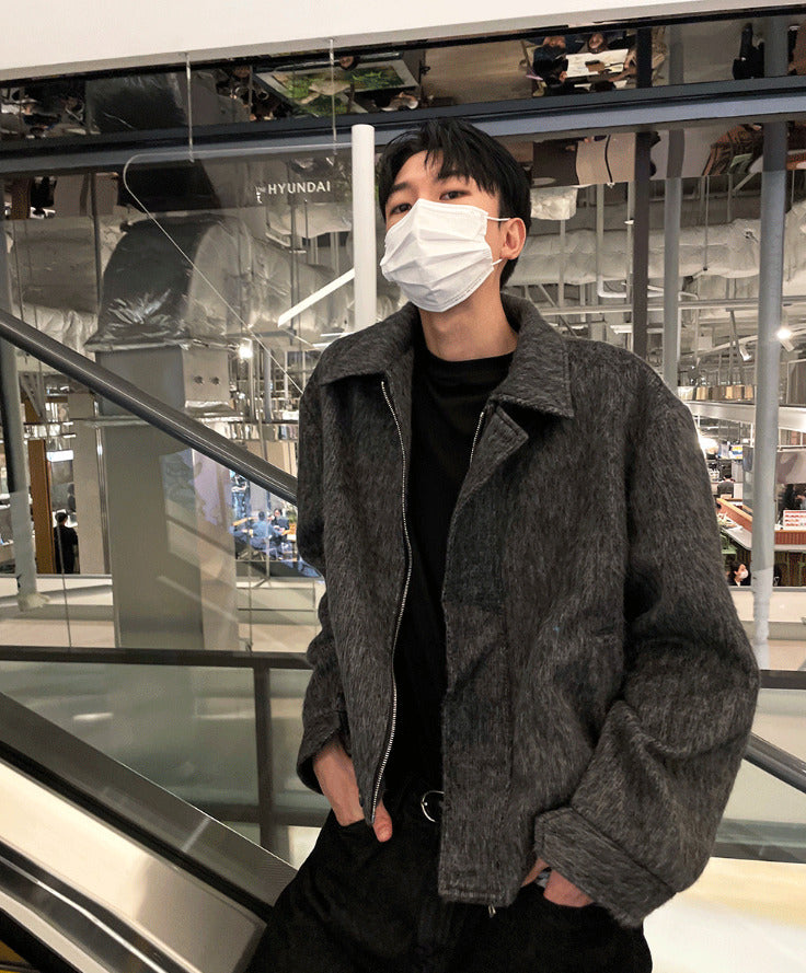 normal black wide denim pants