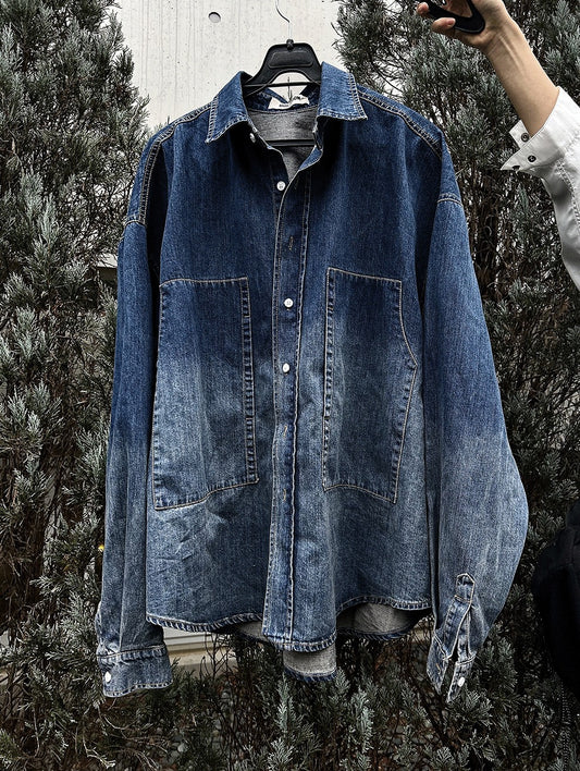 Deep Gradation Denim Shirt