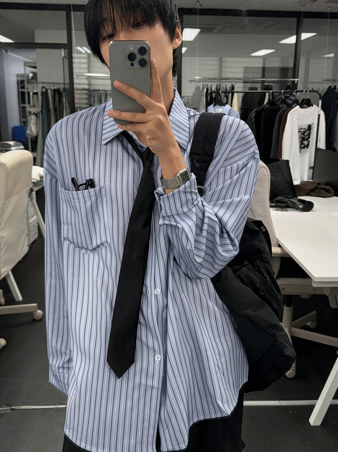 Dope Loose Fit Striped Shirt