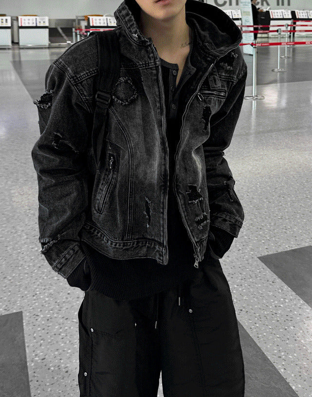 Cray Denim Hooded Jacket