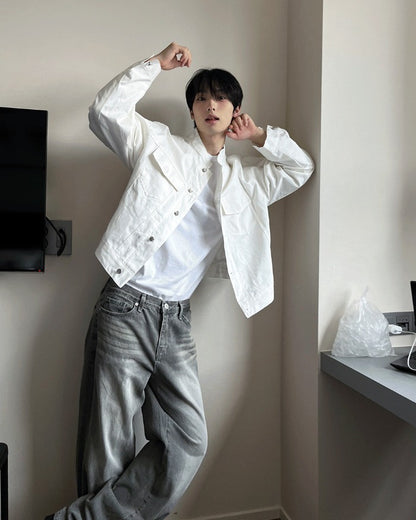 Pocket China Crop Jacket