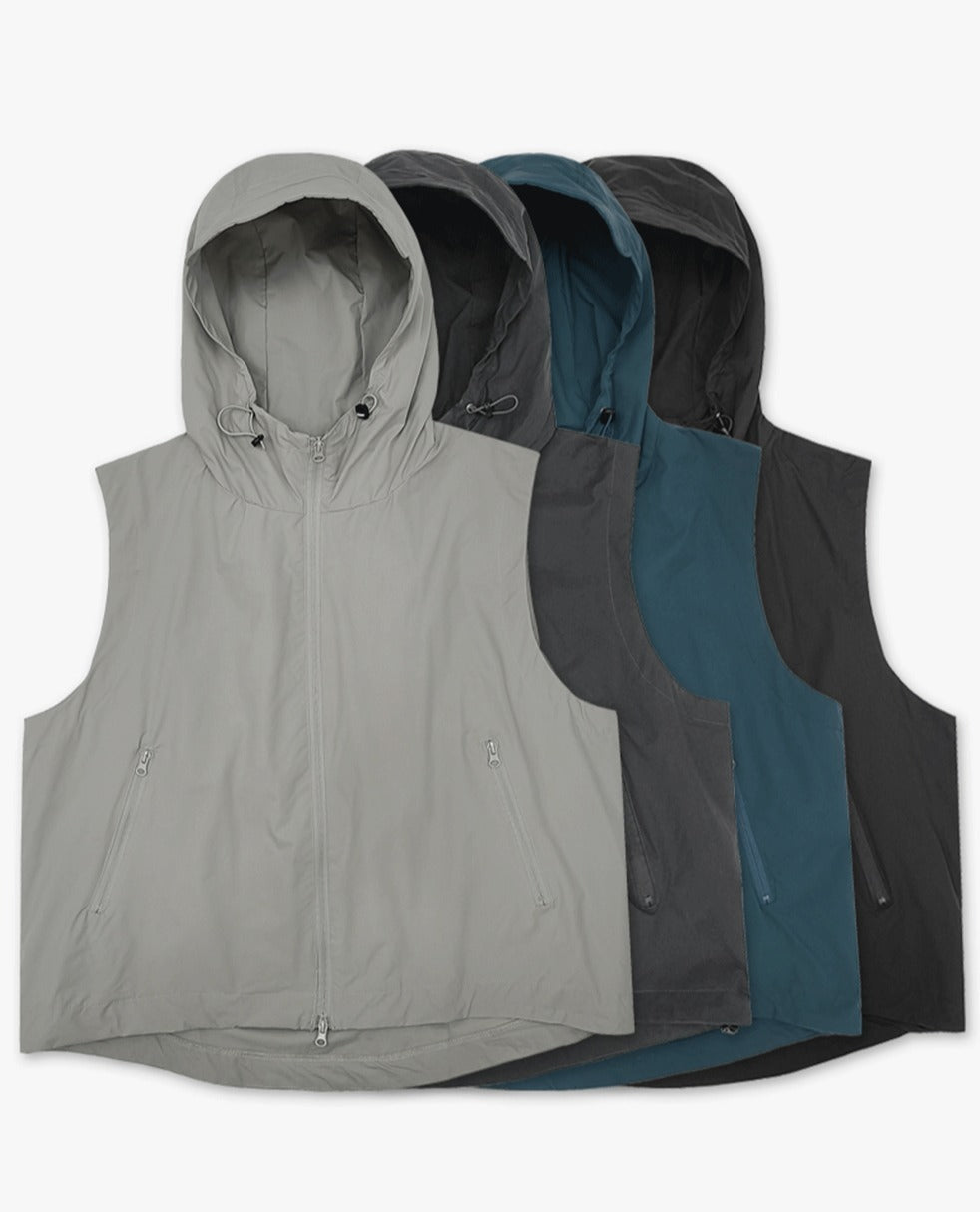 Techwear Nylon Hood Vest