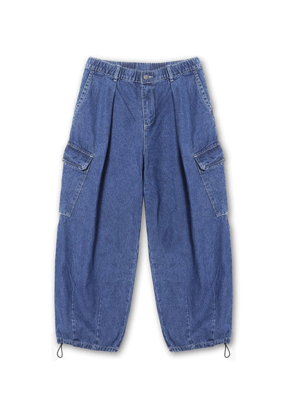 Pigment Balloon stitch Cargo Denim Pants