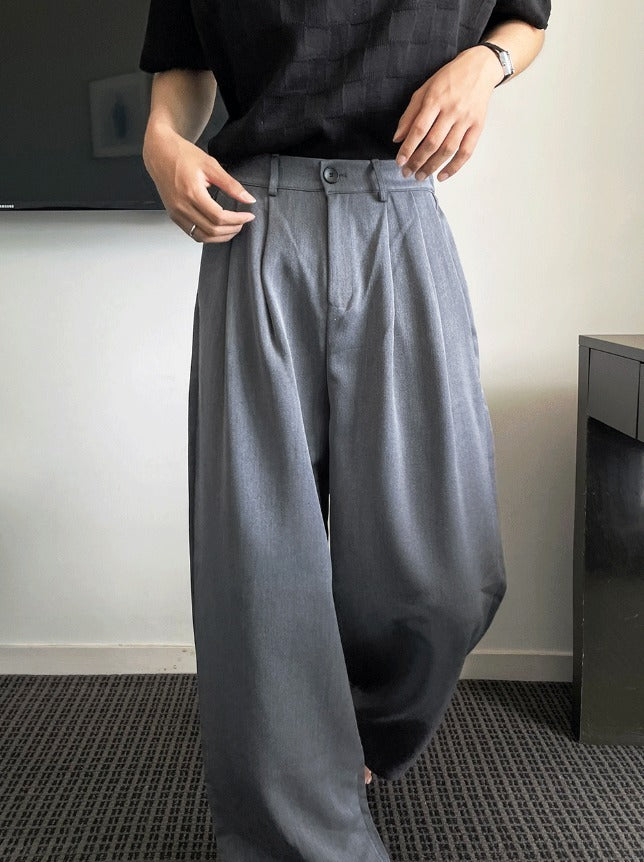 Maison Two-Tuck Back-Banding Slacks