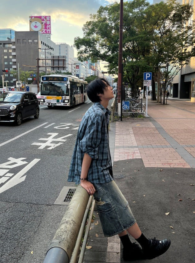 Aron Linkle checkered shirt