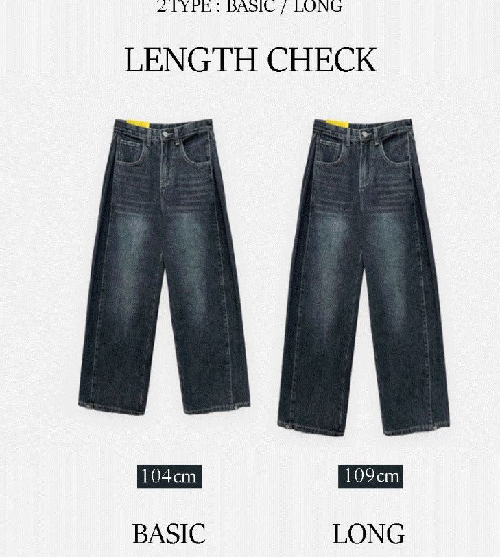 Nars Two Way Balloon Fit Folding Pintuck Denim Pants