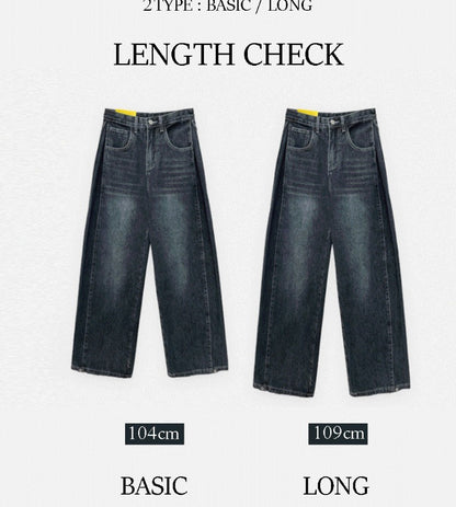 Nars Two Way Balloon Fit Folding Pintuck Denim Pants