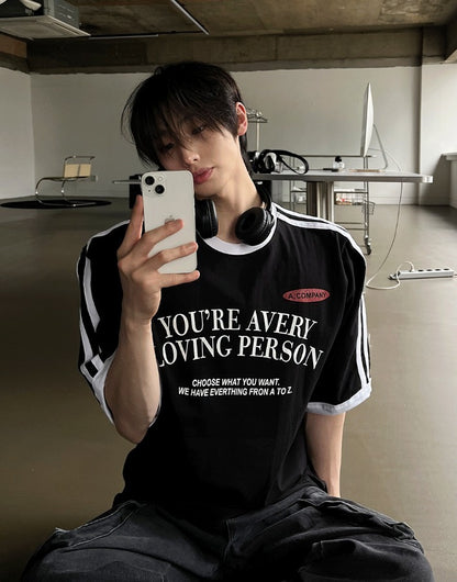 Loving Track Short Sleeve Tee