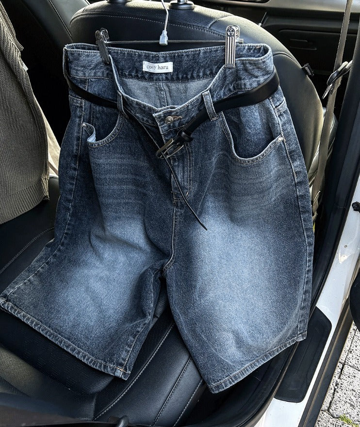 Wide Bermuda Denim