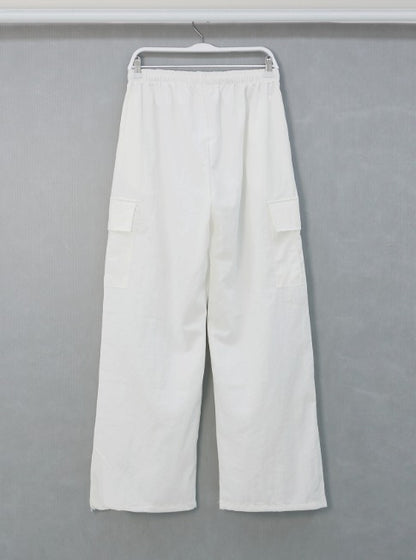 nylon cargo string pants