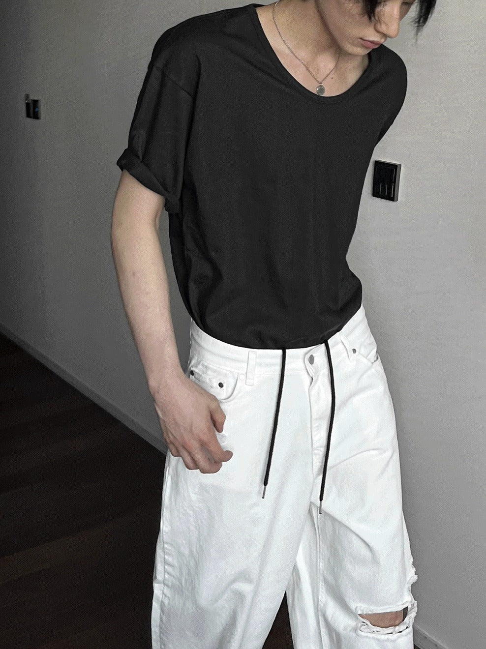 Vintage Damage White Pants