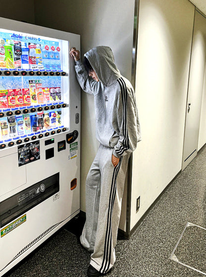 Outside track wide pants