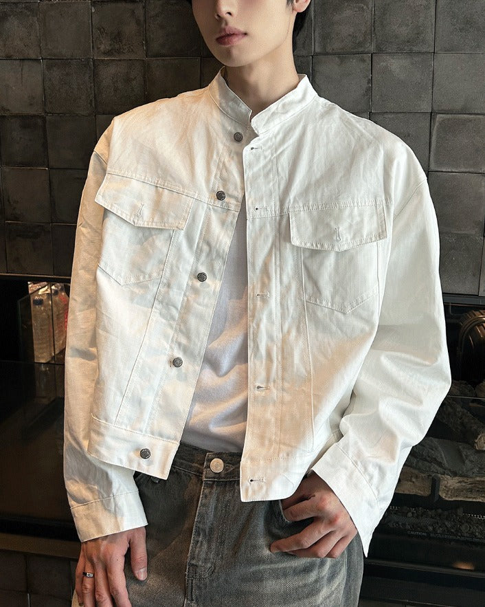 Pocket China Crop Jacket