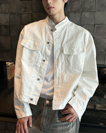 Pocket China Crop Jacket
