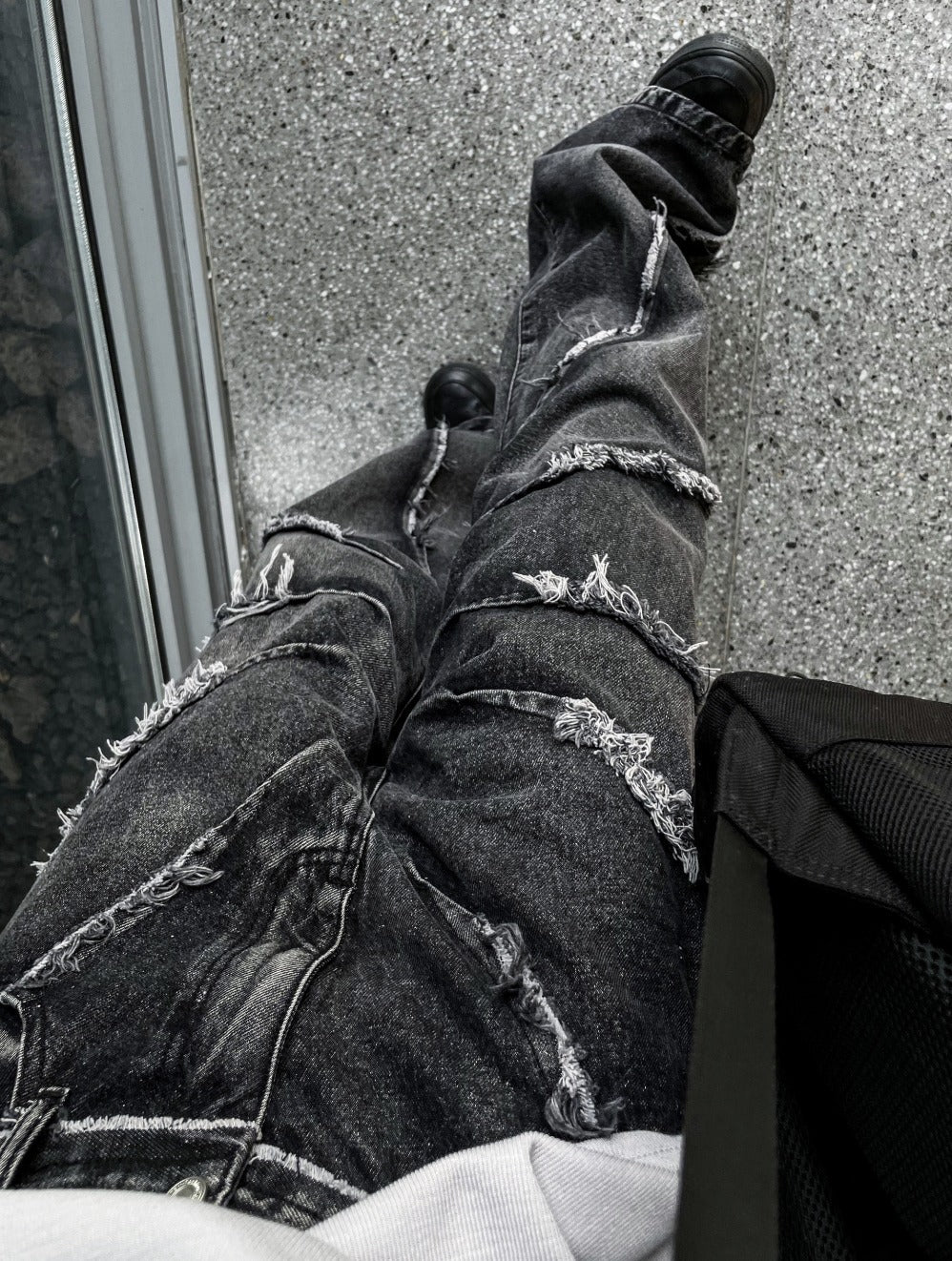 Tornado Frayed Wide Denim