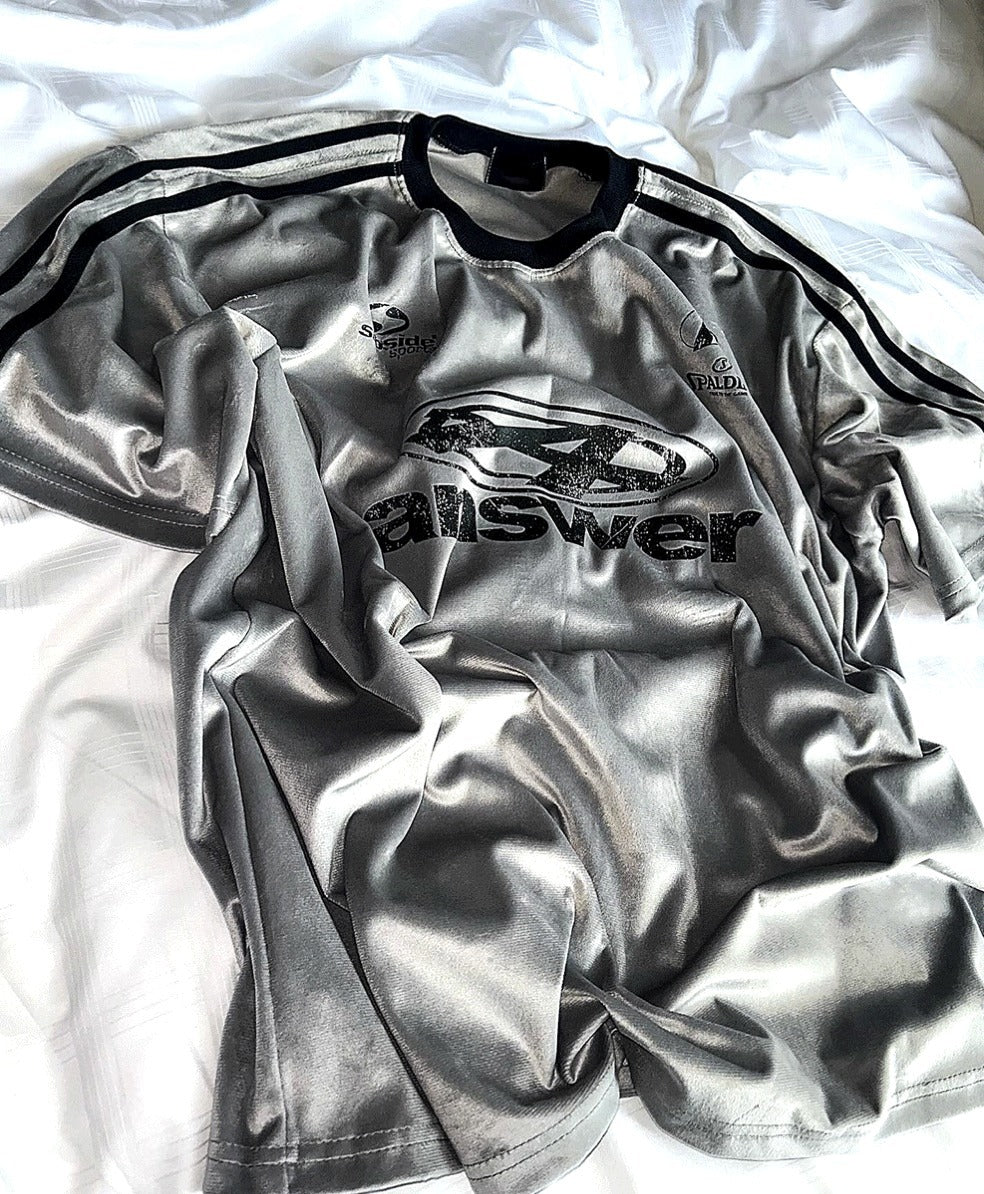 Ferrendy Velvet Track Round Short Sleeve Tee