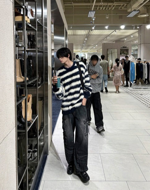 pigment multi cargo denim pants