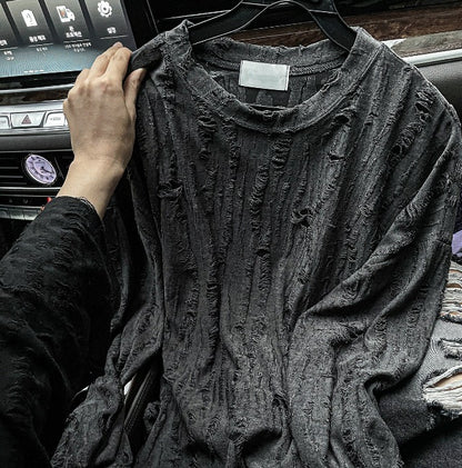 summer grunge over damage knit
