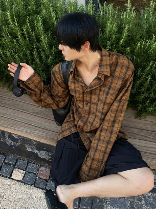 Oasis Wrinkled Check Shirt
