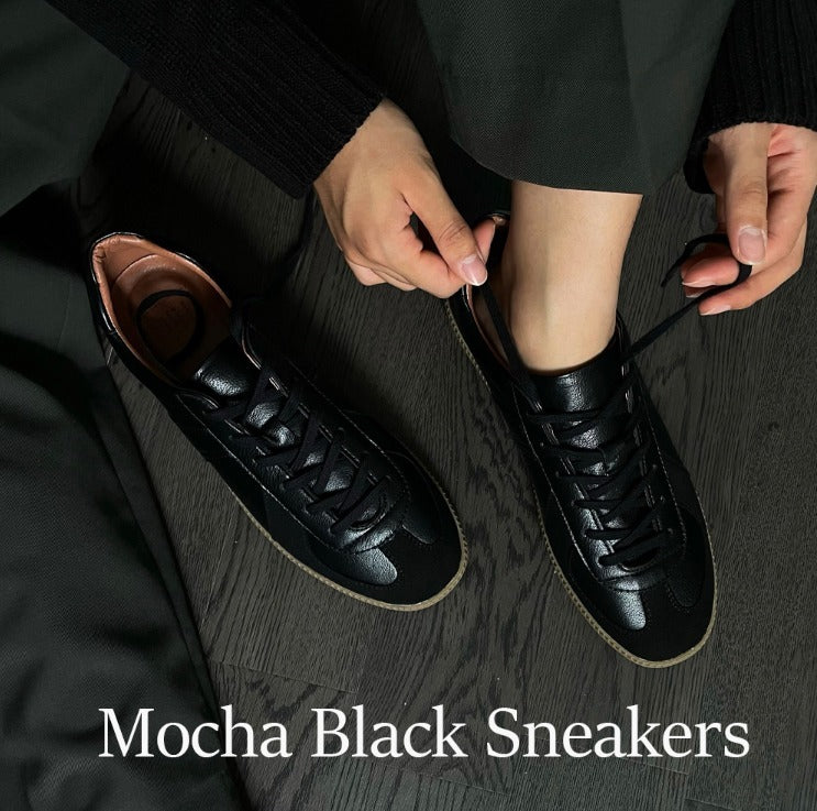 Black & Mocha simple Sneakers