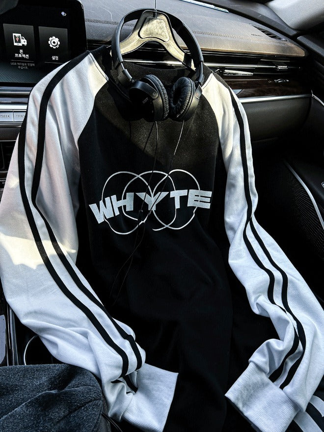 Farondie Velvet Track Raglan T-shirt