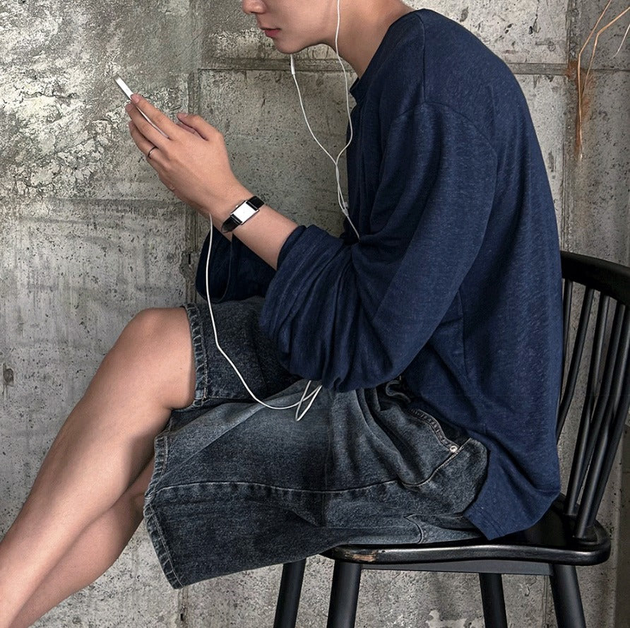 Wide Bermuda Denim