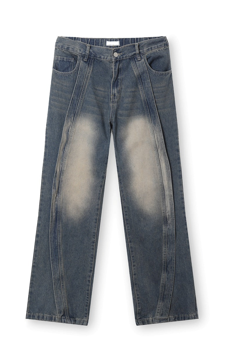 Shabey Banding Wave Washing Denim