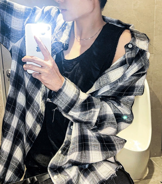 See-through Damage Shirt