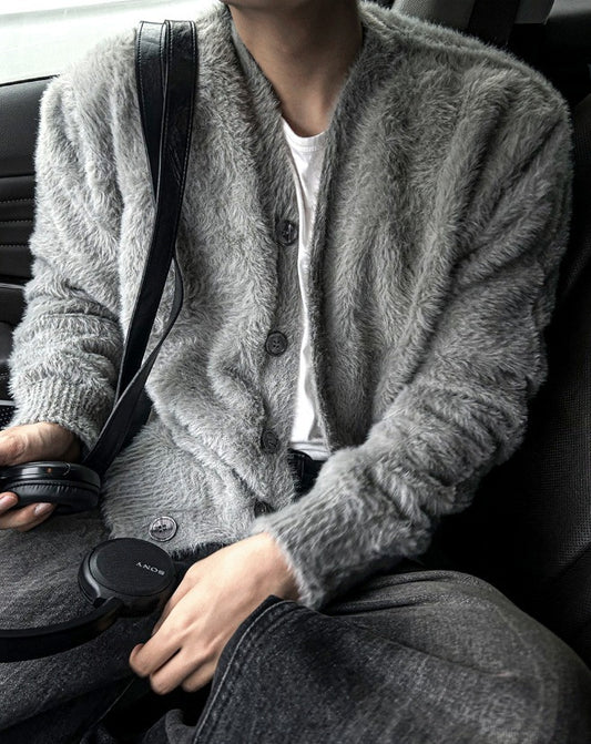 Museum Angora Semi-Over Cardigan