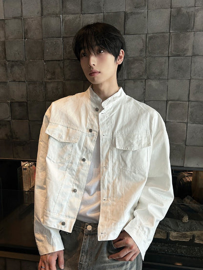 Pocket China Crop Jacket