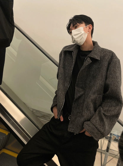 normal black wide denim pants