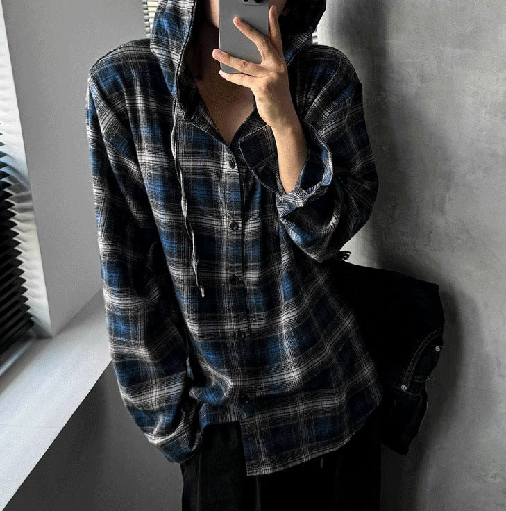 Authentic Hoodie Check Shirt (2 Colors)