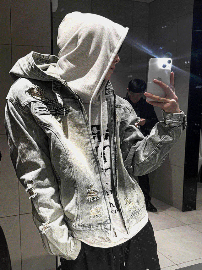 Cray Denim Hooded Jacket