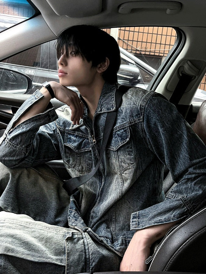 Plang Washing Denim Jacket (Long Sleeve VER)